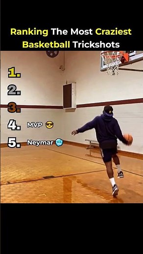 Ranking the Most Craziest Basketball Trickshots 🏀🤯 | #shorts
