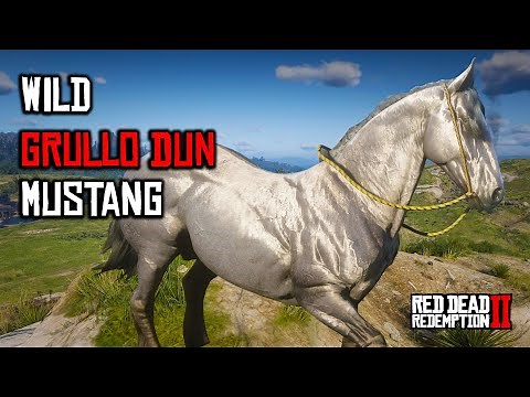 Red Dead Redemption 2 Wild Grullo Dun Mustang Horse Location and Taming