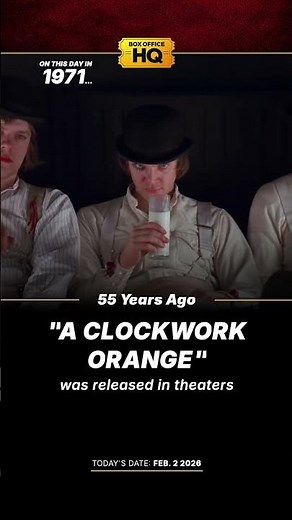 55 years ago “A Clockwork Orange” was released in theaters!