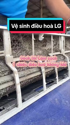 Cách tôi vệ sinh 1 chiếc điều hoà rất bẩn 🫣🫣#xhtiktok #Duycoll