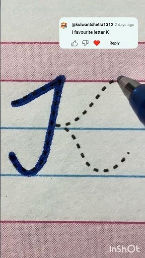 Uppercase K in Cursive ✍️ #ASMR #CursiveCalm #asmr