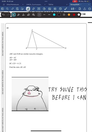 Higher GCSE Maths Question 19 - 2025