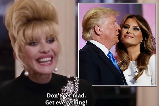 Clip of Ivana Trump saying 'don't get mad, get everything' goes viral