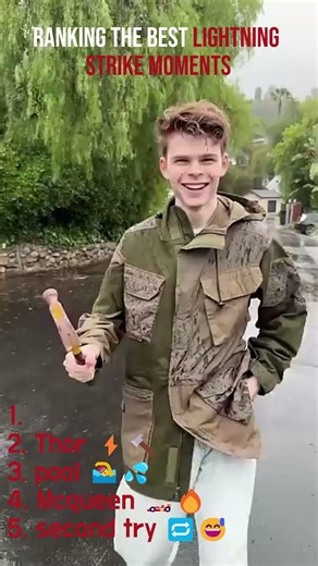 Ranking The Best Lightning Strike Moments⚡😳 #ranking #top5 #lightning