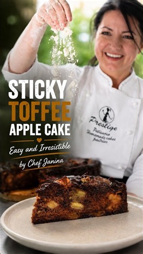 The Gooey Centre 😍 Sticky Toffee Apple Cake