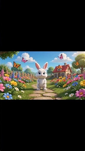 🐰 Hop Hop Little Bunny | Cute Nursery Rhyme 🎵🌈