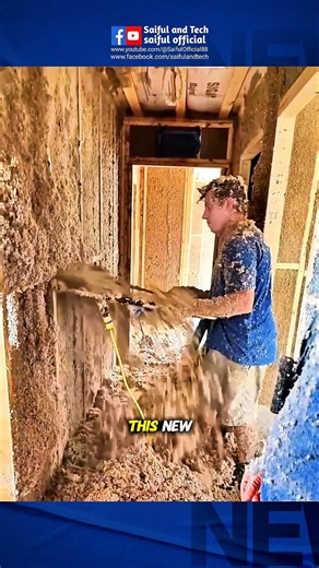 Why Are Workers Filling Walls From Inside? This Smart Tech Explained! #trending
