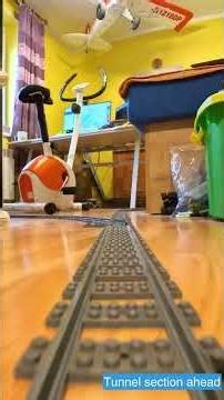 This Brick Train Runs Through the Whole House… and Barely Fits