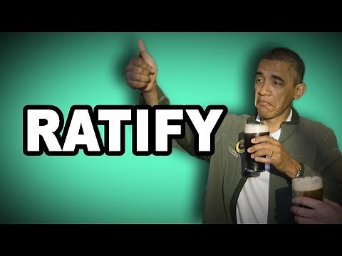 ✅ Learn English Words: RATIFY - Meaning, Vocabulary Video with Pictures and Examples