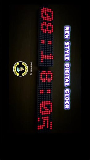 Dot Matrix Digital Clock #esp8266 #diyprojects #ds3231 #rtcclock