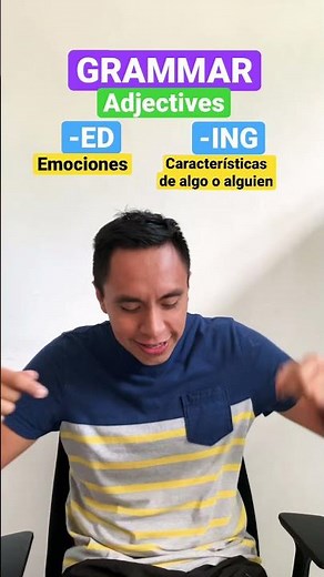 💥Do you know the DIFFERENCE between -ING and -ED adjectives in English? Super easy + example
