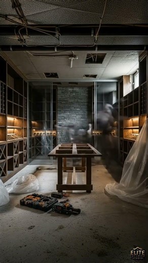 Luxury Wine Cellar Transformation🍷✨ #beforeandafter #interiordesign #luxuryhomes #shorts #luxury