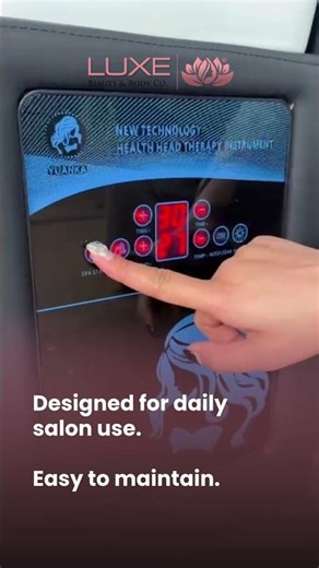 Luxury Non Plumbed Scalp Massage Bed with Golden Arch | The Benefit Stack