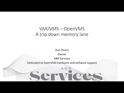 Dan Fleury - VMS through the years A walk down memory lane to today
