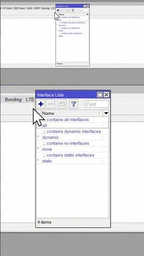How to create an interface list in Mikrotik
