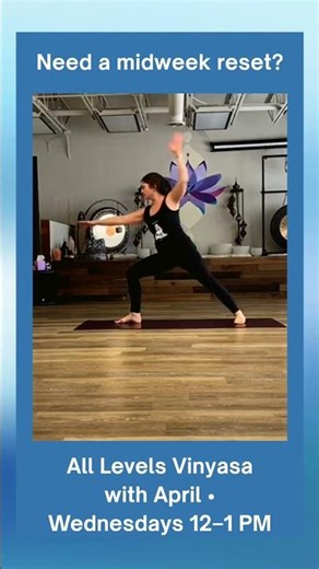 All Levels Vinyasa Yoga with April | Midweek Reset Flow #reset