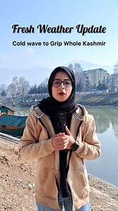 Fresh Weather Update : A cold wave is set to grip Kashmir again during the next 48 hours. Night temperatures in central and north Kashmir plains are likely to range between -4°C and -6°C, while south Kashmir plains may experience harsher conditions, with temperatures dropping to -6°C to -9°C.Dry weather is expected to dominate until the end of the month. A weak Western Disturbance is expected around January 31.● Water levels are likely to decline further 📉Forecast Insights: Kashmir Weather #Kas