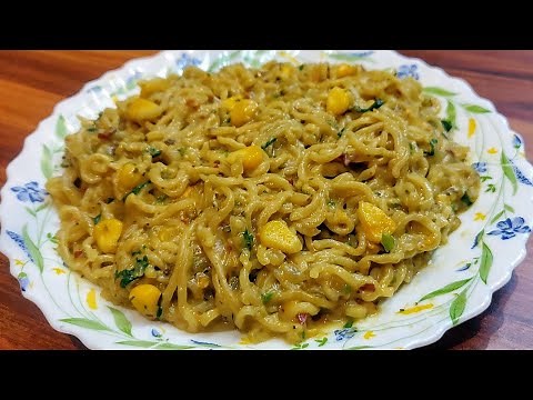 Corn cheese maggi | Street Style Cheesy Corn Maggi | Cheese Corn Maggi Recipe