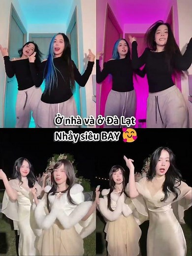 Ở nhà và ở Đà Lạt nhảy siêu BAY 🥰 #dutrend #sksp #shorts
