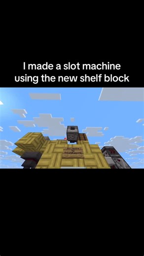 Rasenmode on Instagram: "I made a slot machine using the new shelf block#reels #instagram #love #instagood #viral #viralreels #minecraft"