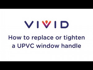 How to replace or tighten a UPVC window handle