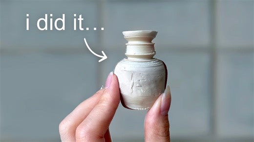 DIY迷你陶器：从惨不忍睹到送给妈妈的礼物｜和妈妈一起做陶器的治愈周末 from viyaura