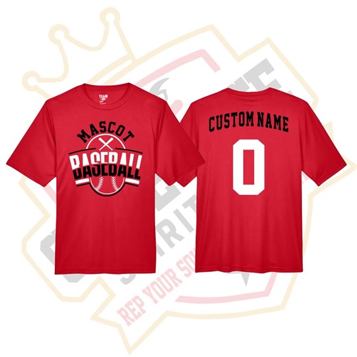 Custom Baseball Performance Shirt, Personalized Baseball Dri-fit Shirt, Baseball Family, Baseball Matching Team Shirts, Add Name & Number - Etsy