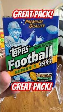 1993 Topps NFL Football cards vintage / old pack opening rip