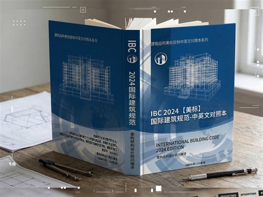 第六本结构美标IBC2024国际建筑规范-中英文对照本