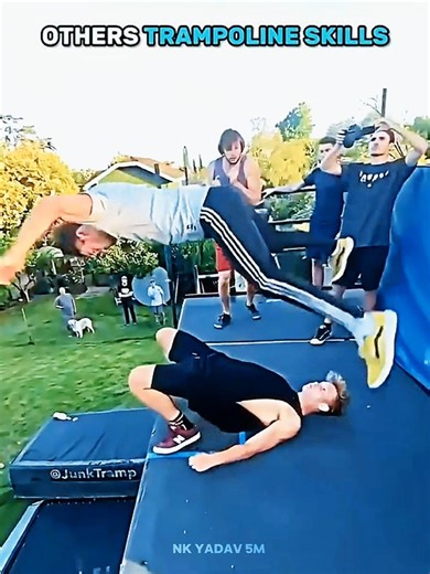 Normal skill VS King of Trampoline 💀