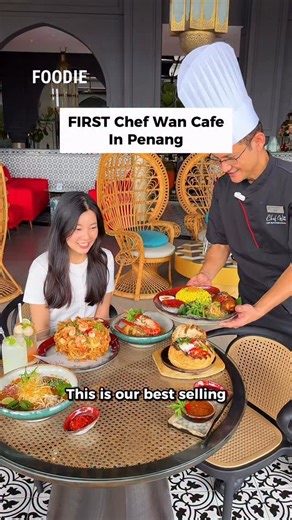 Visit Penang on Instagram: "FIRST @cafechefwan in Penang  Penangites! Indulge in Chef Wan’s iconic dishes while enjoying the water park view  Try their signatures like:  Nasi Ulam with Ayam Percik 咽 Udang Galah Sang Har Mee  Lamb Stew Kacang Pool, Laksa Johor & more! *Private rooms are available for large groups & events.  Cafe Chef Wan @ @bertamresortpenang_ [Muslim-owned] #Ad"