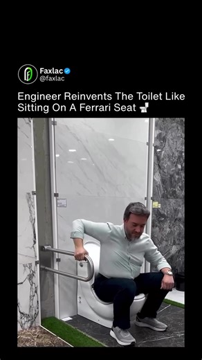 The Toilet You Never Knew You Needed 🚽 This engineer reimagined one of the most overlooked inventions in history, designing a toilet that naturally puts your body into the perfect posture. A small change with a massive impact on comfort and health. Love Technology? Follow @faxlac ✅ Media: seycanyapimarket/IG #technology #innovation #design #health #engineering