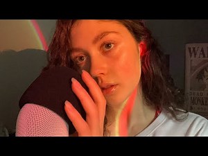 ASMR | Giving You a Head Massage with Mouth Sounds and The Foam/Floofy Mic Cover ( mic triggers + )