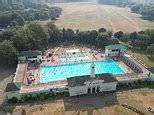 Swimmers relish in the Lido Pool as they make most of the Heatwave