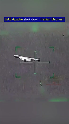 UAE AH-64E Apache Shoots Down Iranian Drones Over the Persian Gulf!!