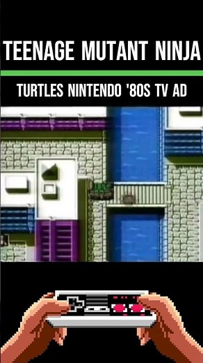 TEENAGE MUTANT NINJA TURTLES NINTENDO 80s TV AD #oldtvcommercials #retrogaming #nintendo #nes #tmnt