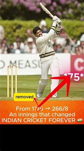 Kapil Dev – 175* vs Zimbabwe (1983 WC) | See The Magic