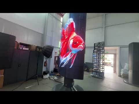 Indoor 6 layers LED Mechanical screen 360° rotating LED display tower #leddisplay #rotatingscreen