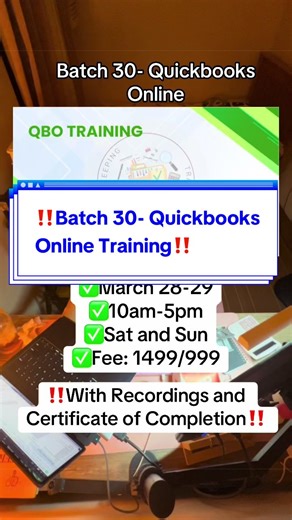 Batch 30- Quickbooks Online. #fyp #quickbooks #training #learnontiktok #accountingace