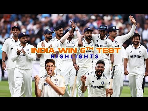 India Claim Dramatic 6 run win at the Oval! | IND vs ENG 5th Test 2025 Day 5 Highlights