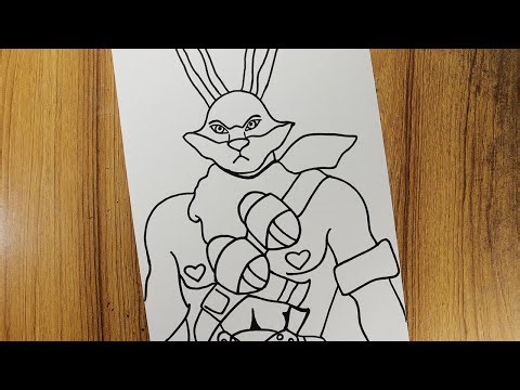 Easy Drawing Bunny Bundle | Free Fire Drawing Bunny Bundle | Free Fire Drawing