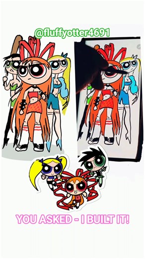 PowerPunk Girls Transformation! ⚡ You Asked — I Built It #Shorts