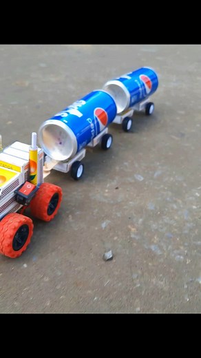 diy how to make matchbox train with soda can using dc motor 😎 | MNda TV
