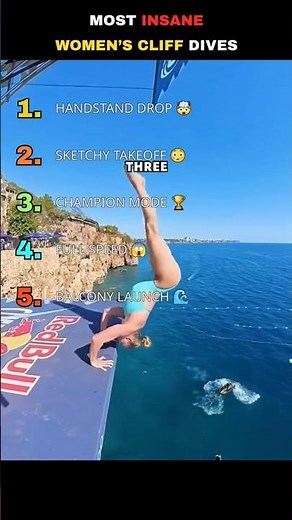 Top 5 Most Insane Women’s Cliff Dives Ever 🤯🌊