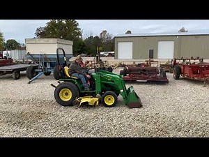 2021 Fall Online Equipment Auction - John Deere 4100 Tractor w/ 410 Loader and Mower Deck
