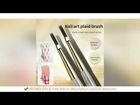 1/2PCS French Plaid Nail Art Brushes Set - Line Grid Pattern Drawing Pen for DIY UV Gel Extension Pa