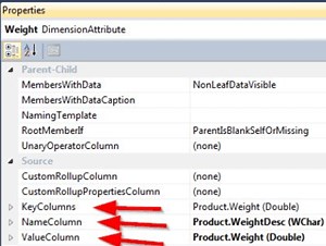 SSAS KeyColumn vs NameColumn vs ValueColumn