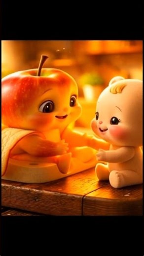 Little Apple Baby’s Fun Friendship 🍎 | Cute Short Animation #CuteApple #TinyFriend #AppleBaby #Short
