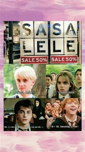 When SALE Hits 50% Off 😂 | Expectation vs Reality Meme #shorts #meme #harrypotter #hogwarts