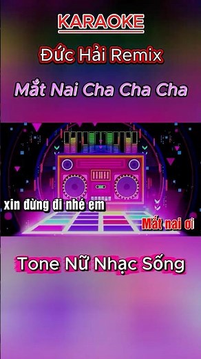 Mắt Nai Cha Cha Cha Remix Tone Nữ | Điệp Khúc #remix #karaoke #tonenu